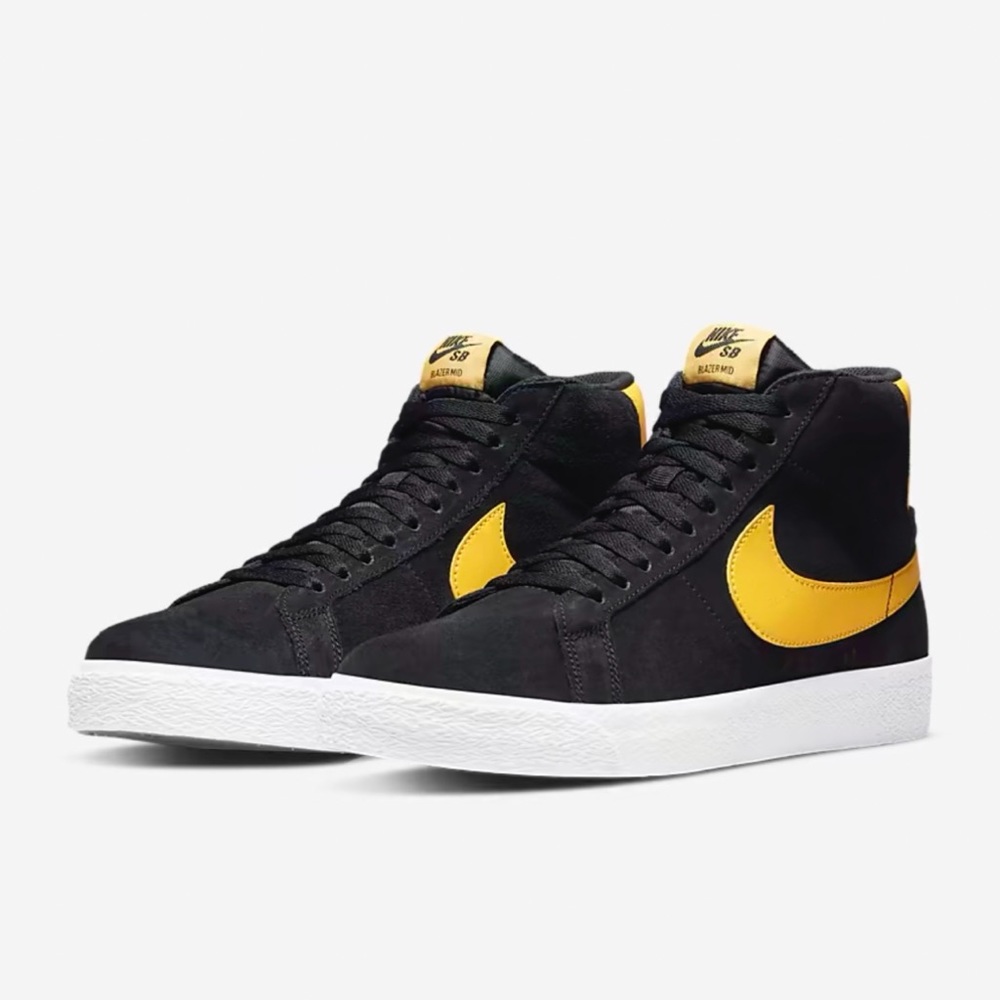 NIKE SB ZOOM BLAZER BLACK AND YELLOW